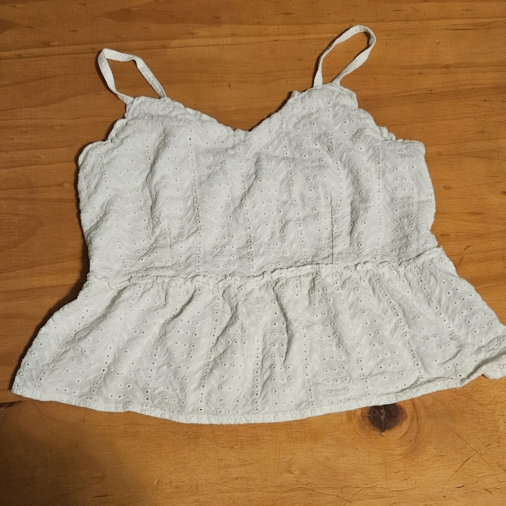 Babydoll style spaghetti strap shirt